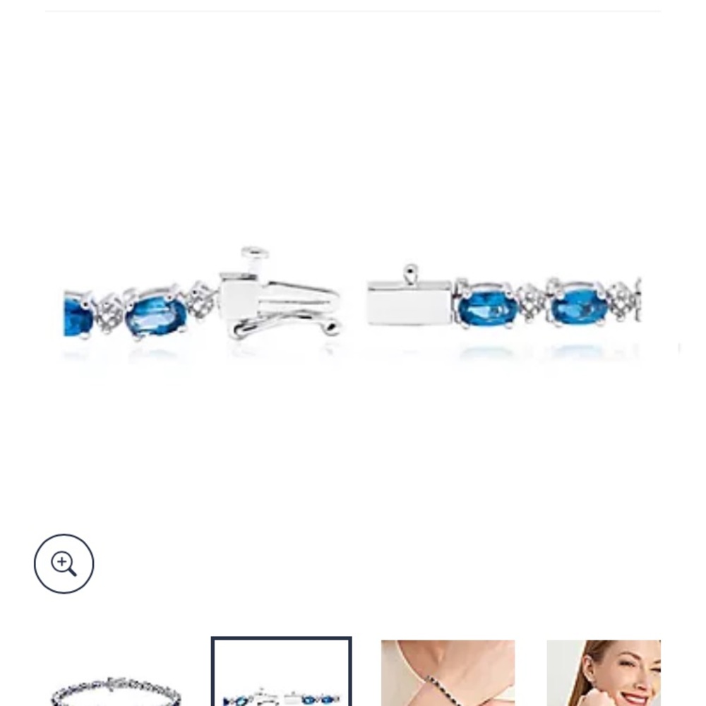 Sapphire Tennis Bracelet - Picture 3 of 5